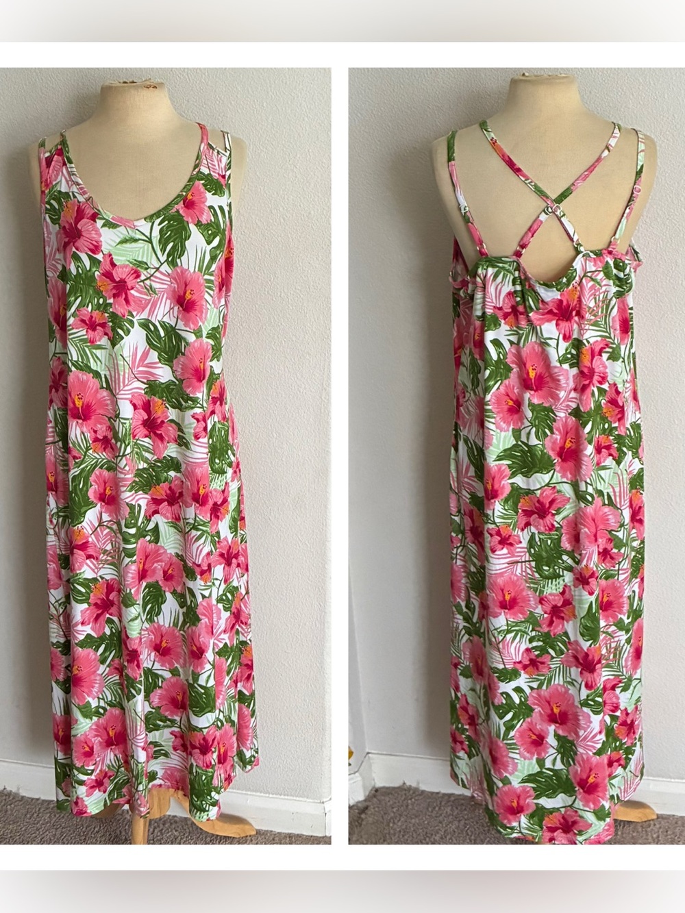 Rouge floral dress